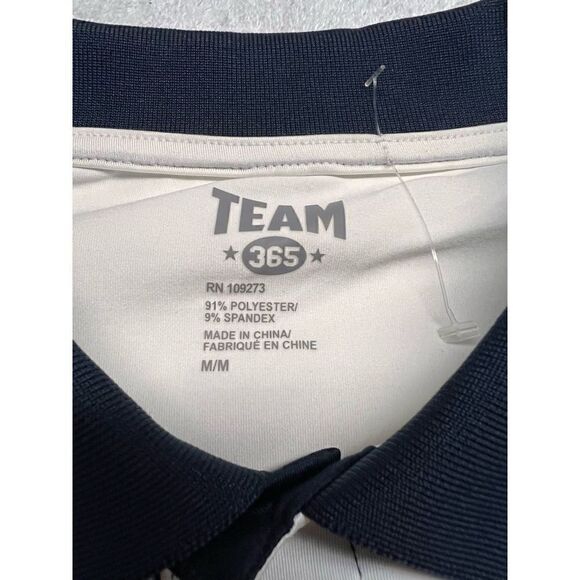 🔥5/20🔥 Team 365 Polo Tee Sz M Navy/White NWOT - Picture 3 of 6